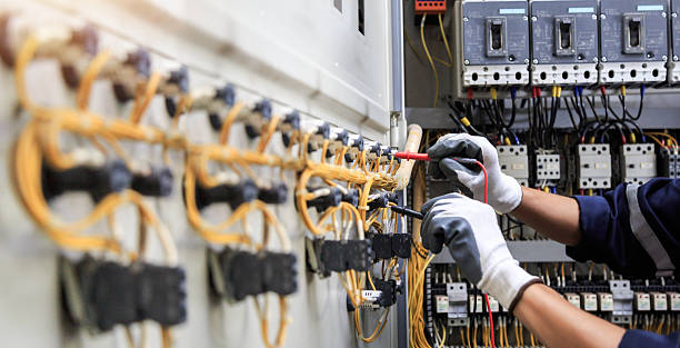 Professional Electrician technician working in Audubon Park, NJ